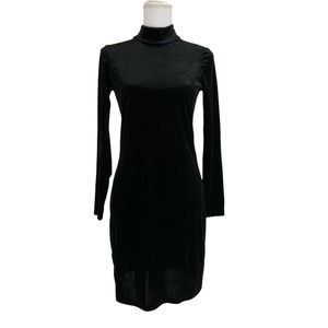1. State Women's Size S  Black Velvet Sleeveless Halter Neck Bodycon Dress Party